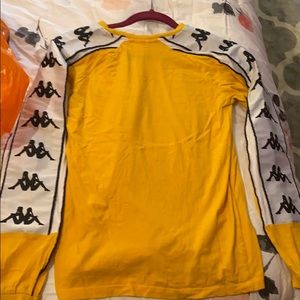 Kappa yellow long sleeve shirt